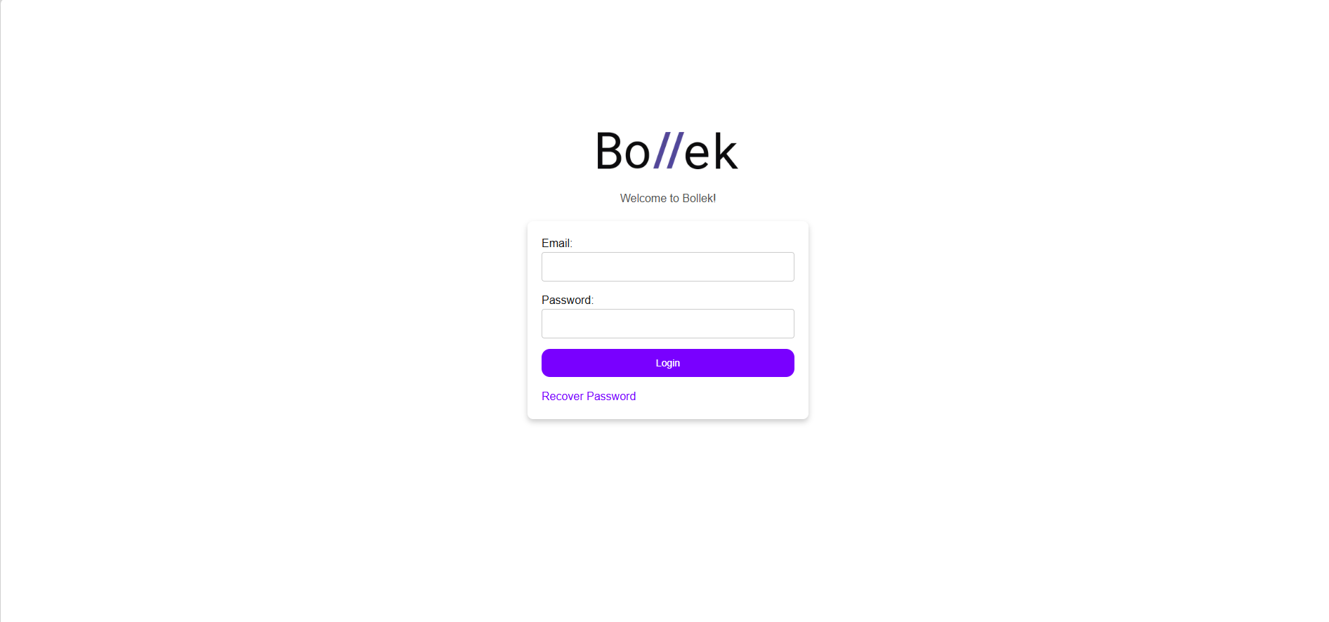 Bollek-login